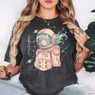 Anime Astronaut Girl Space Explorer Design T-Shirt