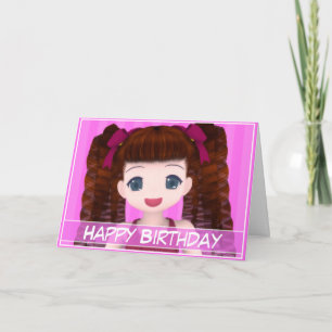 Anime Birthday Card