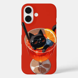 ANIME BLACK CAT iPhone 16 CASE
