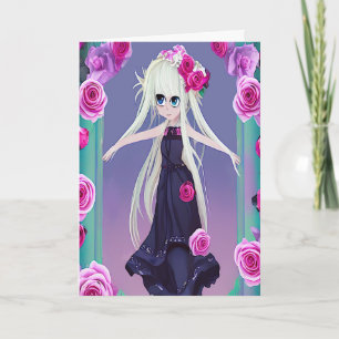 Anime Blonde Bride Bridesmaid  Invitation
