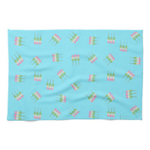 Anime Blue Pastel Dango Serviettes de cuisine