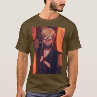 Anime Boy Aesthetic Japanese Samurai Otaku  (2) T-Shirt