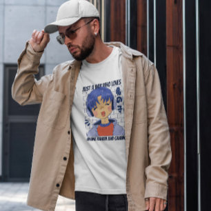 Anime Boy With Headphones  T-Shirt