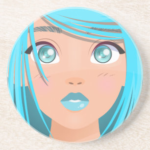 ANIME CARTOON GIRL COASTER