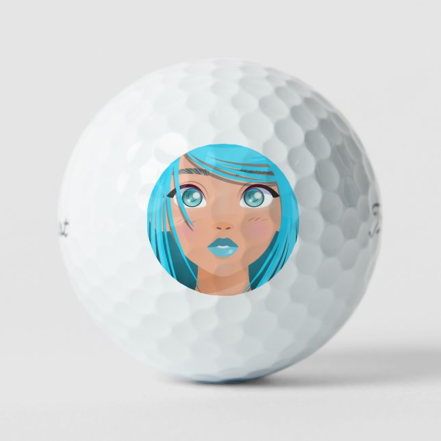 ANIME CARTOON GIRL GOLF BALLS (Front)