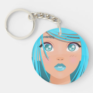 ANIME CARTOON GIRL KEYCHAIN