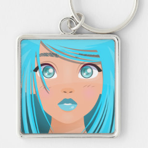 ANIME CARTOON GIRL KEYCHAIN