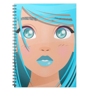 ANIME CARTOON GIRL NOTEBOOK