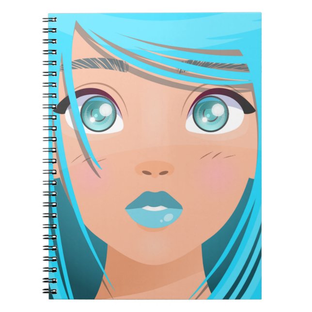 ANIME CARTOON GIRL  NOTEBOOK (Front)