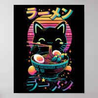 Anime Cat Eating Ramen Japanese Ramen Cat Japan