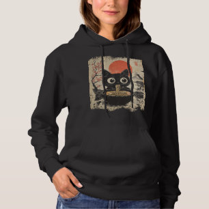 Anime Cat Eating Ramen Japanese Style Anime Lovers Hoodie