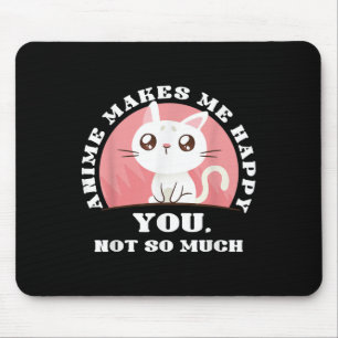Anime Cat Gift Kawaii Japan Ramen Baka Otaku Manga Mouse Pad