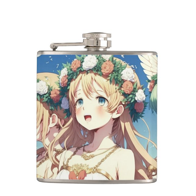 Anime Chor Hip Flask (Front)