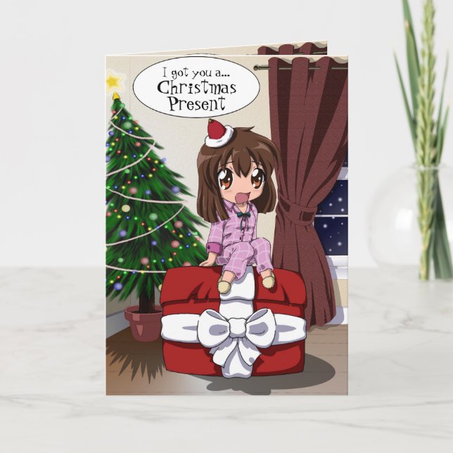 Anime Christmas 2 Holiday Card (Front)