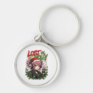 Anime Christmas Keychain Holly Punk Girls Gift