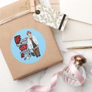 ANIME CLASSIC ROUND STICKER