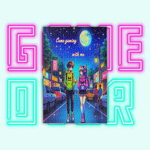 Anime Come Gaming with Me   Jigsaw Puzzle
