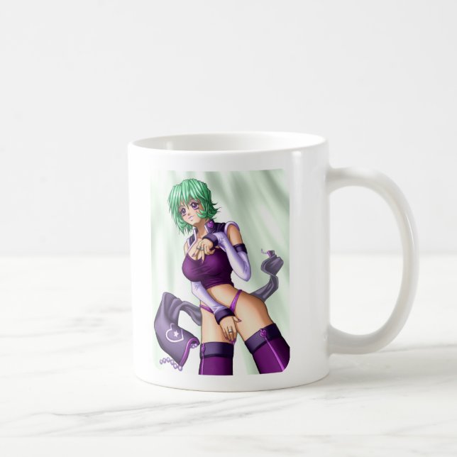 Anime Cover up Girl Coffee Mug (Right)