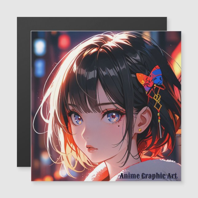 anime cute girl design (Front/Back)