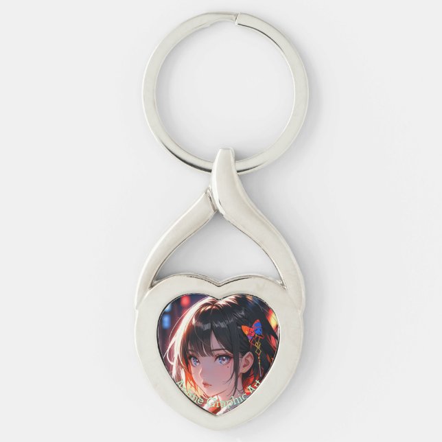 anime cute girl design keychain (Front)
