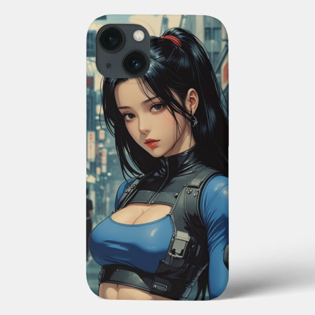 Anime Cyberpunk Girl iPhone Case  (Back)