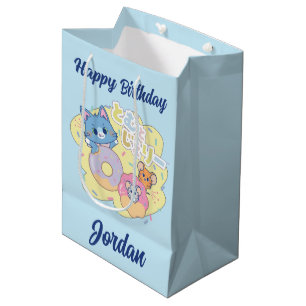 Anime Donut Delights with Tom, Jerry, and Tuffy Medium Gift Bag