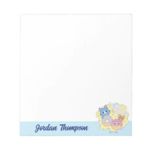 Anime Donut Delights with Tom, Jerry, and Tuffy Notepad