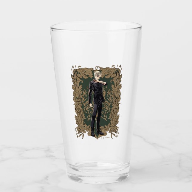 Anime Draco Malfoy Ornate Frame Glass (Front)