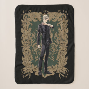 Anime Draco Malfoy Ornate Frame Sherpa Blanket