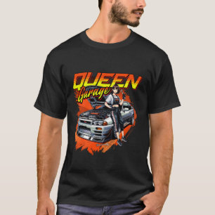 Anime Drift Mechanic Car – Garage Queen Art T-Shirt