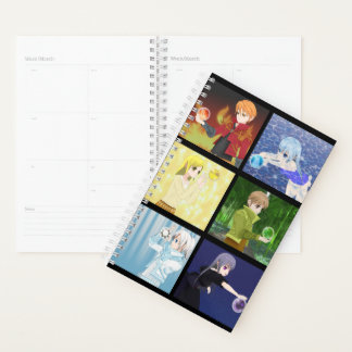 Anime Elemental Character Notebook Planner
