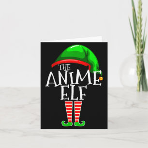 Anime Elf Group Matching Family Christmas Gift Hol Card