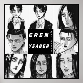 Anime  Eren Yeager  SnK  Evolution  Poster
