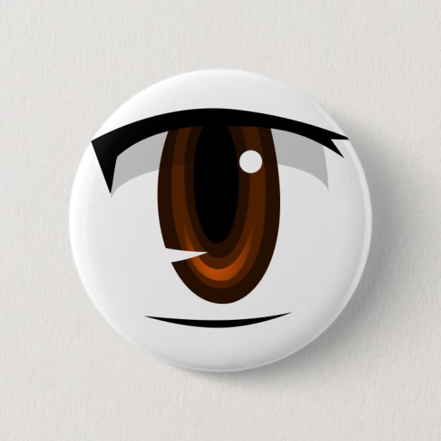 Anime eye 2 inch round button (Front)