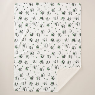 ANIME EYE PATTERN DESIGN SHERPA BLANKET