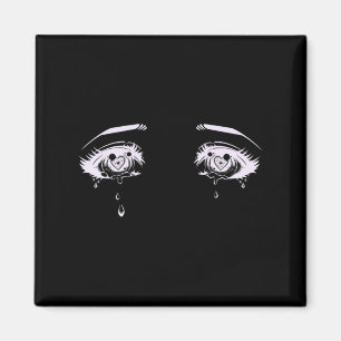 Anime Eyes Pastel Goth Aesthetic Tee Magnet