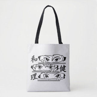Anime eyes  tote bag