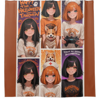 Anime Gamer Girl Halloween Poster