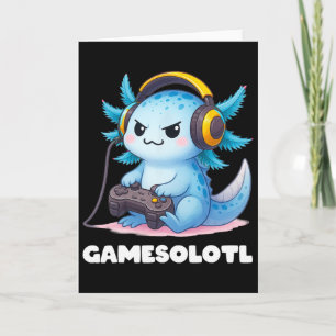 Anime Gamesolotl Axolotl Boys 10-12 Kid Gamer Gami Card