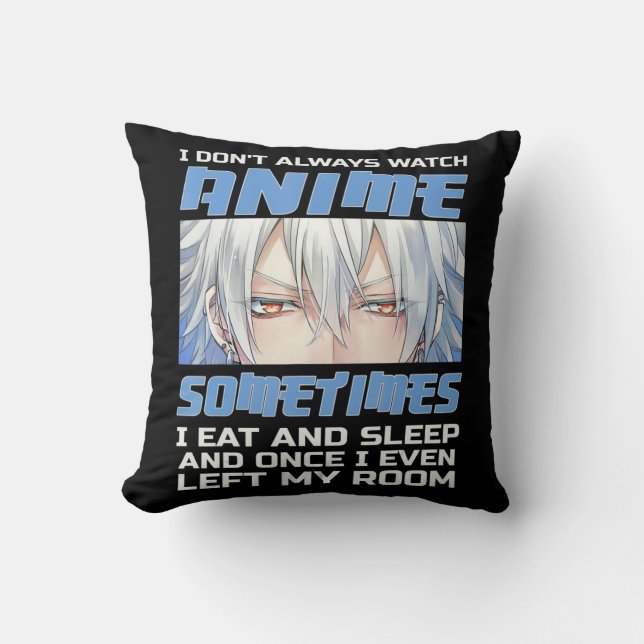 Anime Gift For Boys Men Teenager Cute Anime Merch  Throw Pillow (Front)