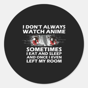 Anime Gift For Teen Girls Women Boys Cute Anime Me Classic Round Sticker