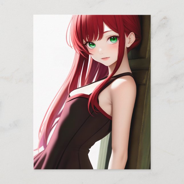 Anime Girl 013 Postcard (Front)