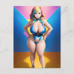 Anime Girl 047  Postcard