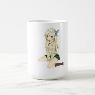 Anime Girl Aesthetic Mug – Eye-Catching Waifu Desi