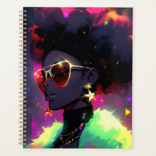 Anime Girl African American Art Planner