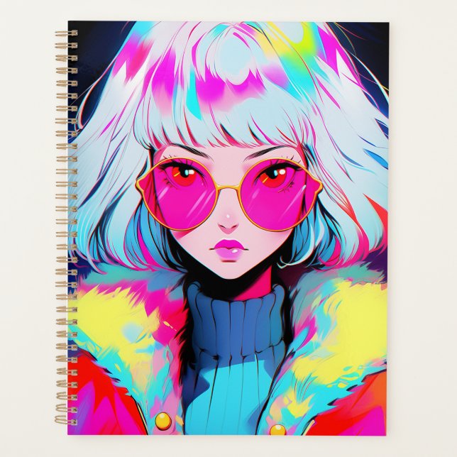 Anime Girl Art moderne coloré (Devant)