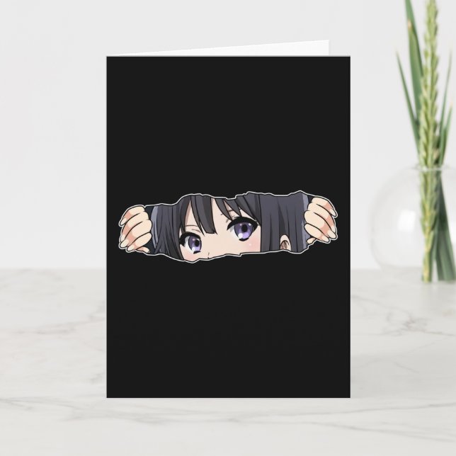 Anime Girl Card (Front)