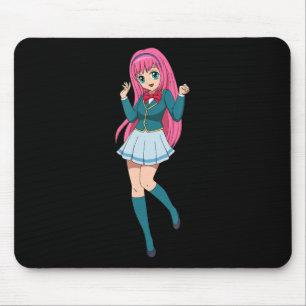 Anime Girl Cute Waifu Japanese Cartoon Character Mouse Pad
