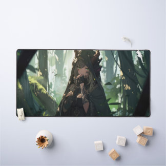 anime girl desk mat
