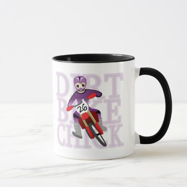 Anime Girl Dirt Bike Chick Mug (Right)